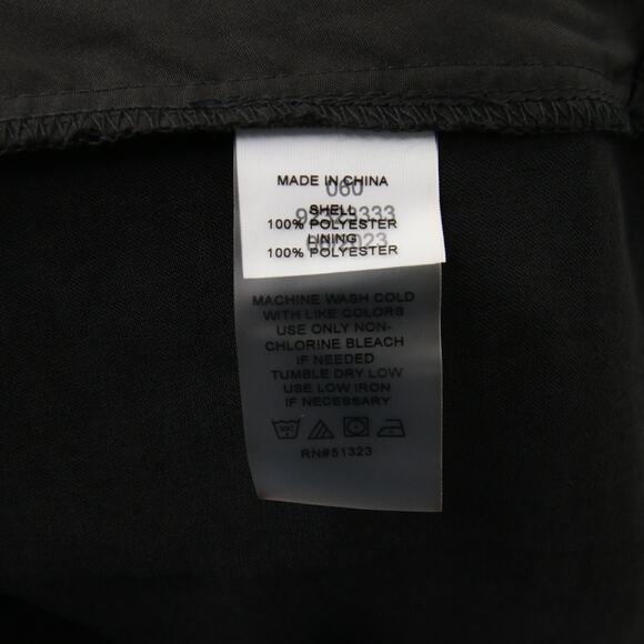 Vince Camuto Pants Black Wide Leg Front Pleat Satin Trouser Workwear Casual 22W - Picture 13 of 14